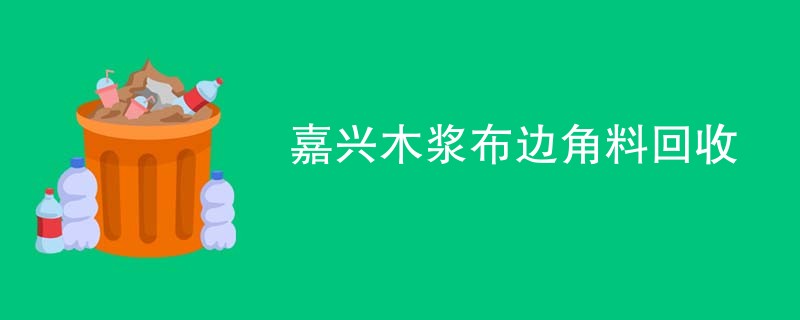 嘉兴木浆布边角料回收