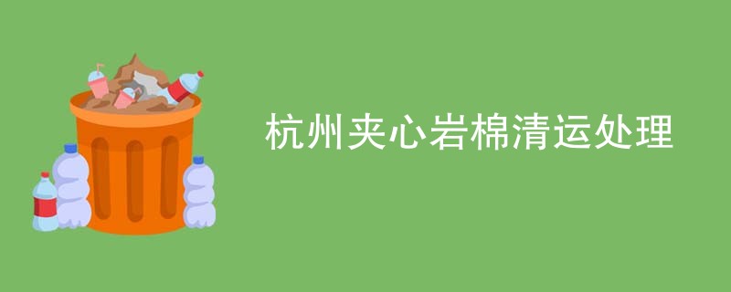 杭州夹心岩棉清运处理