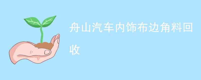 舟山汽车内饰布边角料回收