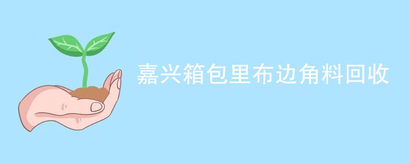 嘉兴箱包里布边角料回收