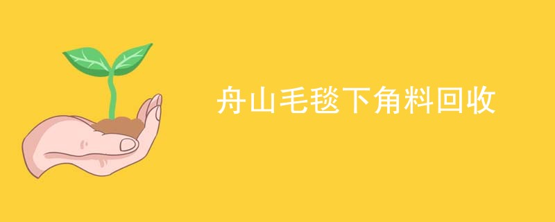 舟山毛毯下角料回收