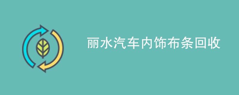 丽水汽车内饰布条回收