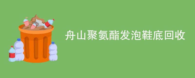 舟山聚氨酯发泡鞋底回收