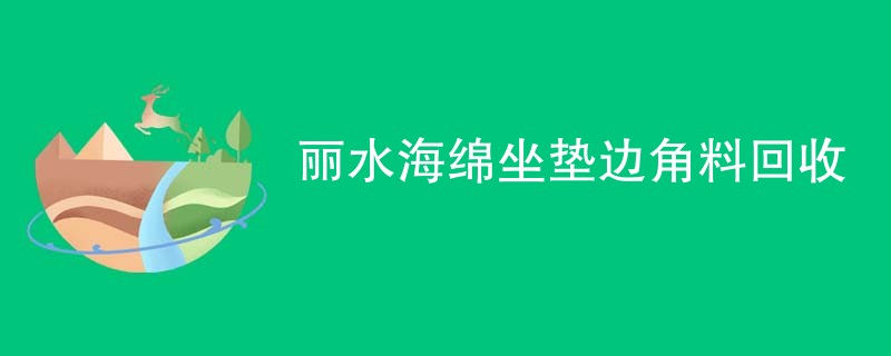 丽水海绵坐垫边角料回收
