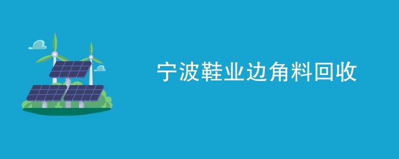 宁波鞋业边角料回收