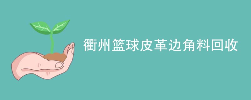 衢州篮球皮革边角料回收