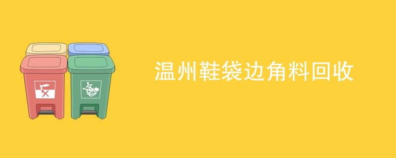 温州鞋袋边角料回收