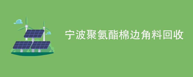 宁波聚氨酯棉边角料回收