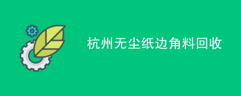 杭州无尘纸边角料回收