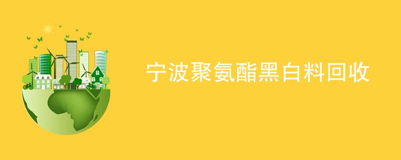 宁波聚氨酯黑白料回收