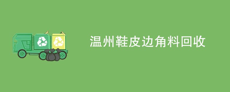 温州鞋皮边角料回收