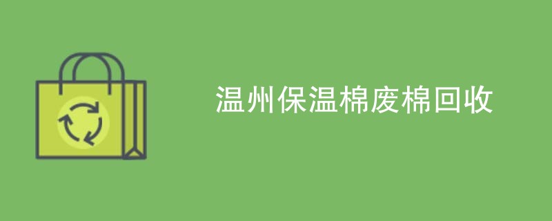 温州保温棉废棉回收