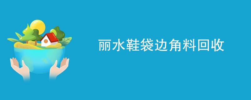 丽水鞋袋边角料回收