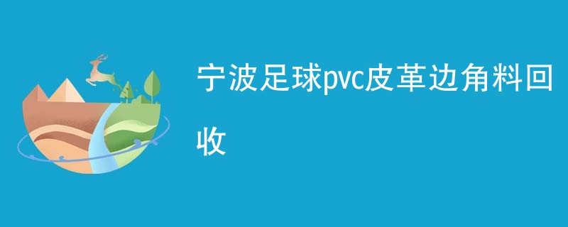 宁波足球pvc皮革边角料回收