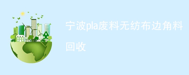 宁波pla废料无纺布边角料回收