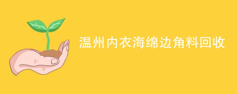温州内衣海绵边角料回收