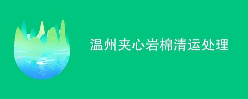 温州夹心岩棉清运处理
