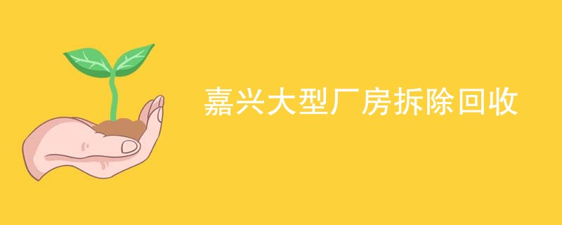 嘉兴大型厂房拆除回收
