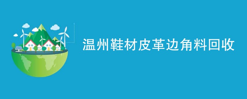 温州鞋材皮革边角料回收