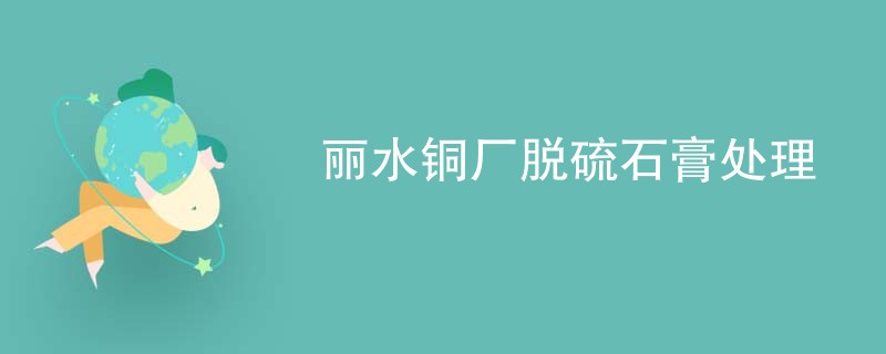 丽水铜厂脱硫石膏处理