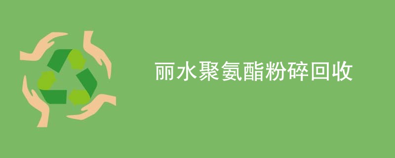 丽水聚氨酯粉碎回收