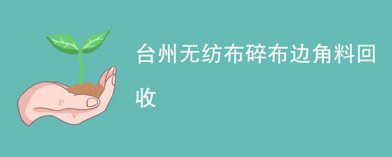 台州无纺布碎布边角料回收