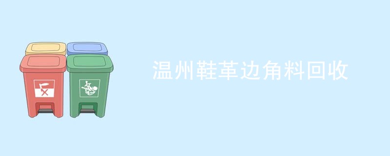 温州鞋革边角料回收