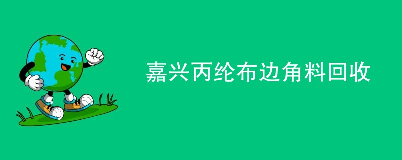 嘉兴丙纶布边角料回收