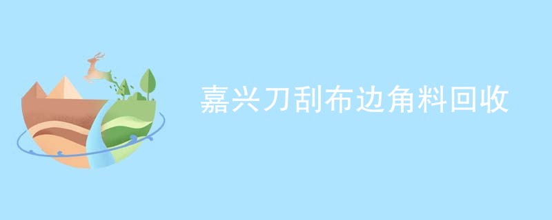 嘉兴刀刮布边角料回收