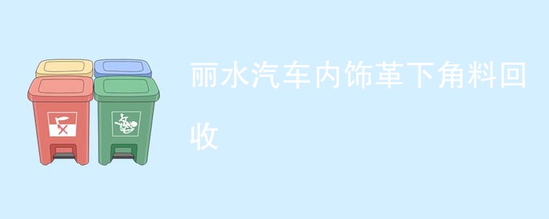 丽水汽车内饰革下角料回收