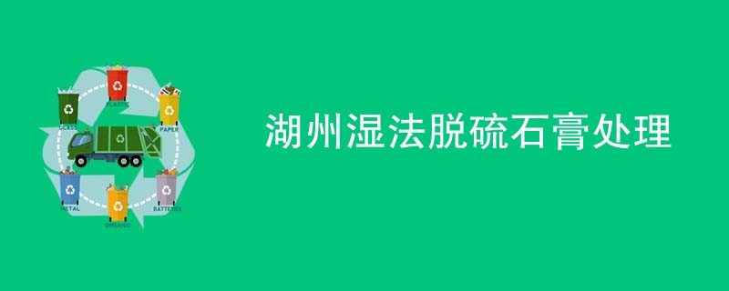 湖州湿法脱硫石膏处理