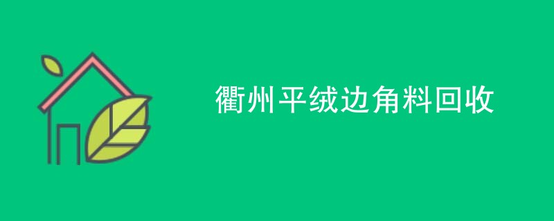 衢州平绒边角料回收