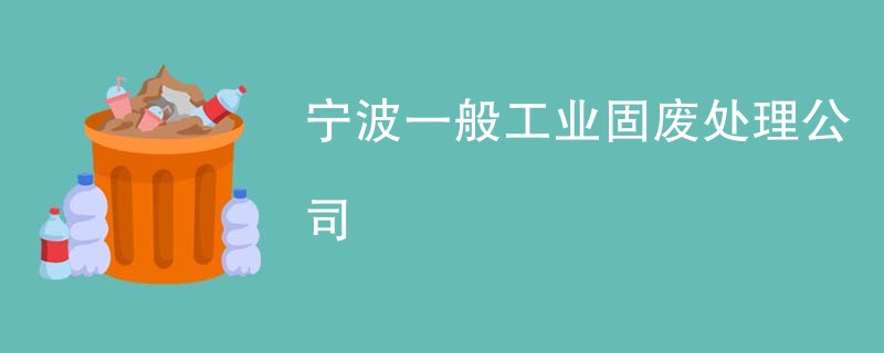 宁波一般工业固废处理公司