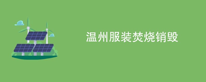 温州服装焚烧销毁