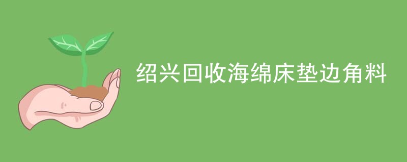 绍兴回收海绵床垫边角料