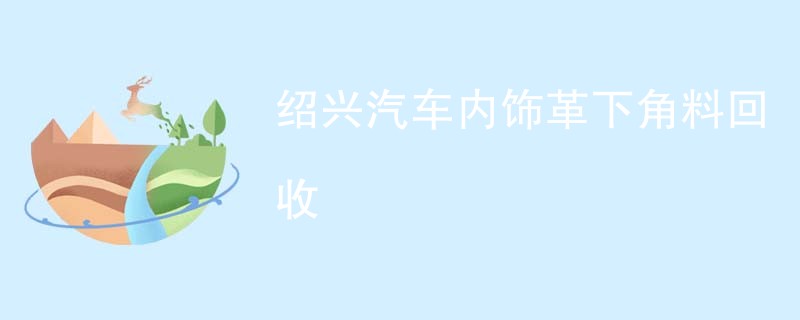 绍兴汽车内饰革下角料回收