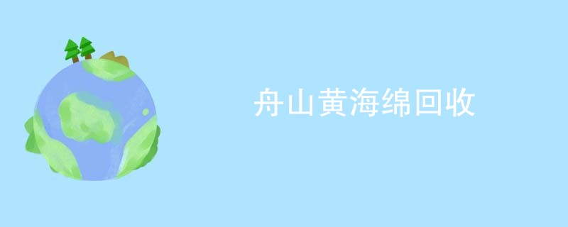 舟山黄海绵回收